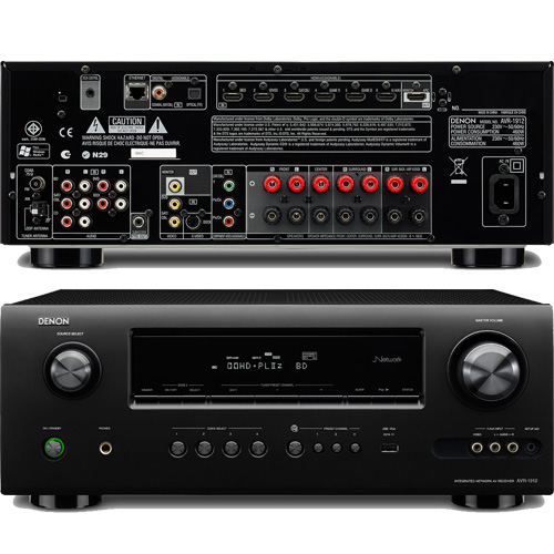 Denon Amplificador AV AVR-1912 Preto - Amplificador Home Cinema