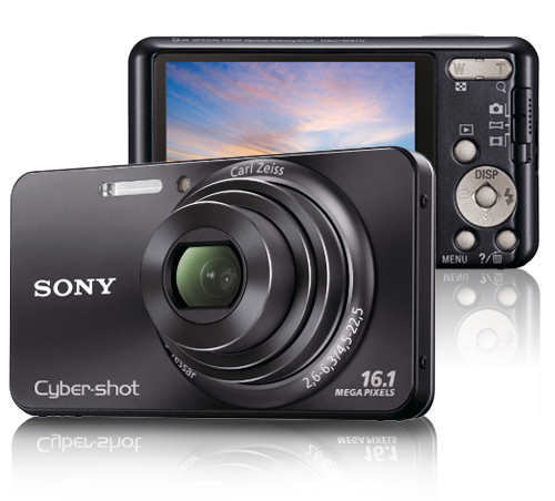 Sony Cyber-shot DSC-W570 Preta + Acessórios - Câmara Digital