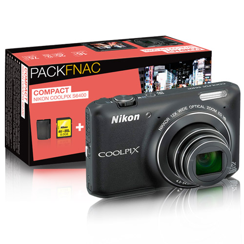 Nikon Coolpix S6400 Pack Fnac - Câmara Digital Compacta - Compra