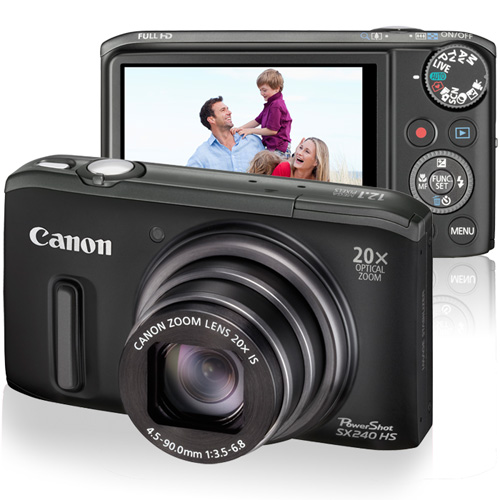 Canon PowerShot SX240 HS Preta Câmara Digital Compacta Compra na Fnac.pt
