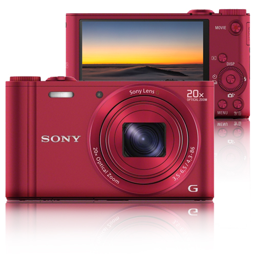 Sony Cyber-shot DSC-WX300 Vermelha - Câmara Digital Compacta