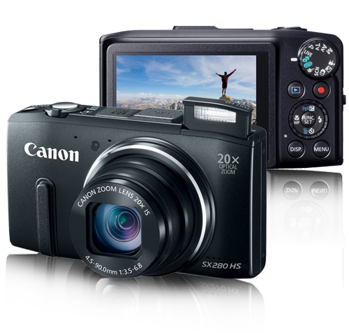 Canon PowerShot SX280 HS (Preta) - Câmara Digital Compacta