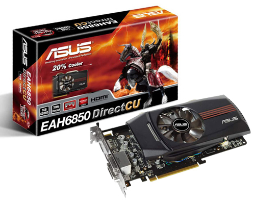 ASUS HD 6850 DirectCU GPU Graphics EAH6850
