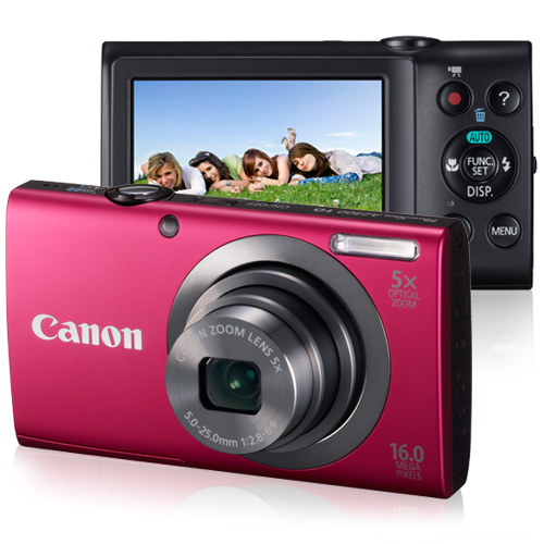 Canon PowerShot A2300 Vermelha - Câmara Digital Compacta - Compra