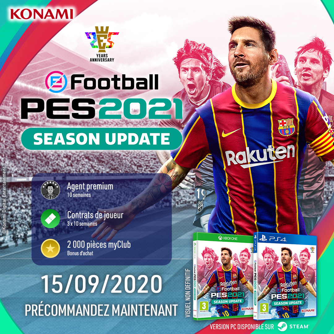 Когда выйдет обновление pes 2021 на ps4