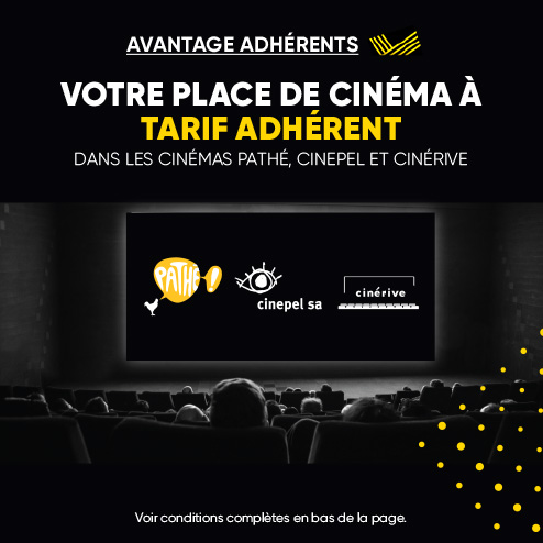 Votre place de cinéma à tarif préférentiel dans les cinémas Pathé & Cinepel de Genève, Lausanne, Neuchâtel et La Chaux-de-fonds