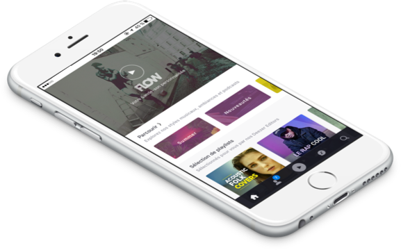 Deezer sur smartphone