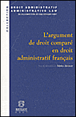 L'argument de droit comparé en droit administratif français