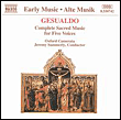Sacred music for 5 voices