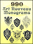 990 art nouveau monograms