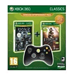 Manette Xbox 360 Sans Fil Noire Officielle Microsoft - Avec Batterie Et Câble USB