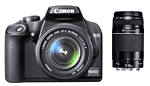Canon EOS 1000D + 2 Obj. Canon : EF-S 18 - 55 mm f/3.5 - 5.6 II + EF 75 - 300 mm f/4.0 - 5.6 III - 1