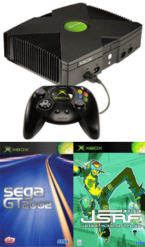 Microsoft Xbox + Sega GT2002 et Jet Set Radio Future