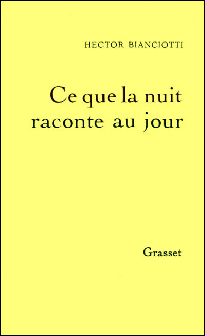 Ce que la nuit raconte au jour - broché - Hector Bianciotti - Achat Livre  ou ebook | fnac
