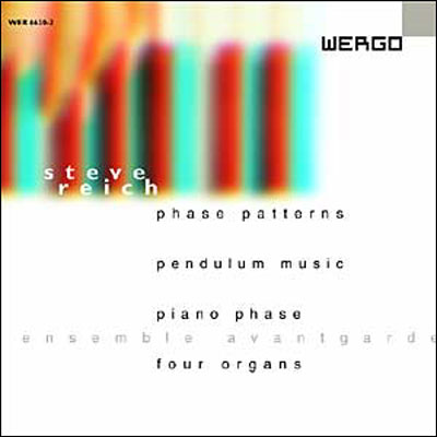Phase patterns - Pendulum music I-III - Piano phase - Four organs