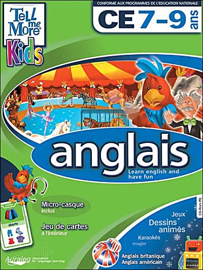 Tell Me More Kids Anglais Ce 7-9 Ans : Cd-Rom