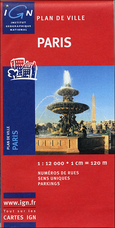Plan de Paris sans livret