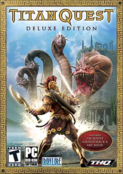 Titan Quest Sur PC – Steelbook Doré, Complet, Très Bon état, PEGI 12