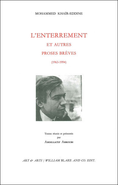 L' Enterrement - Mohammed Khair-Eddine - broché