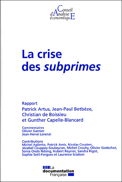 La crise des subprimes - broché - Collectif, Livre tous les livres à la ...