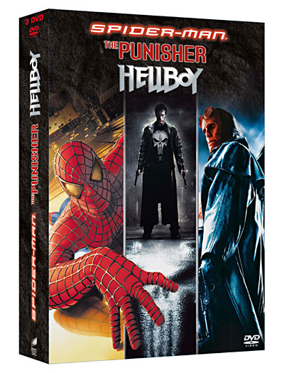 Spider-Man - Hellboy - Punisher - Coffret Comic Book Heroes