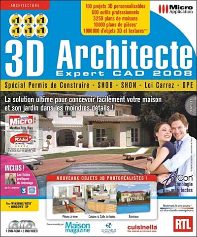 3d Architecte Expert Cad 08 Permis Dvd Rom Achat Prix Fnac