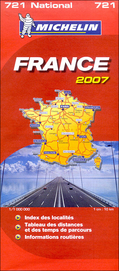 Carte Routiere 721 France Entiere 2007 11000000 Broché Collectif Michelin Achat Livre Fnac 8524