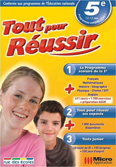 AVANQUEST (MICRO APPLICATION) Tout pour r&eacute;ussir 5&egrave;me : 2009/2010 