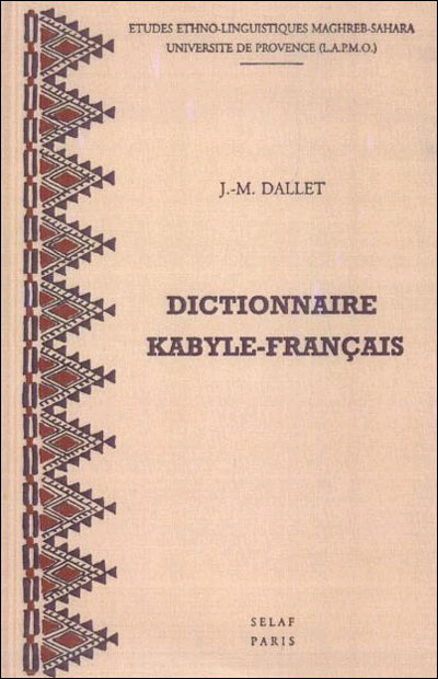 Dictionnaire kabyle-français