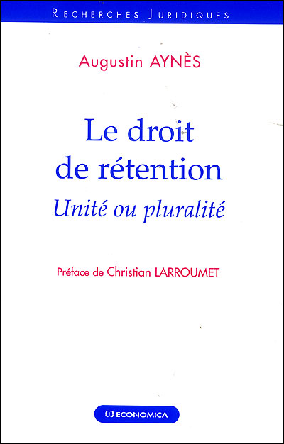 Le droit de rétention