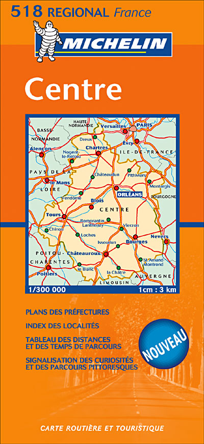 Carte Routiere 518 Centre 2007 1300 000 Broché Michelin Achat Livre Fnac 6573