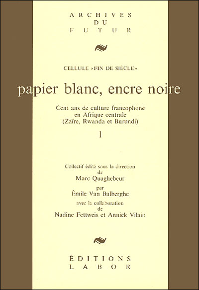 Papier blanc encre noire