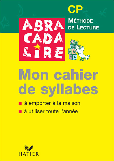 Abracadalire CP, Mon cahier de syllabes