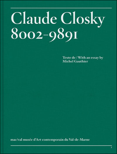 Claude Closky. 8002-9891