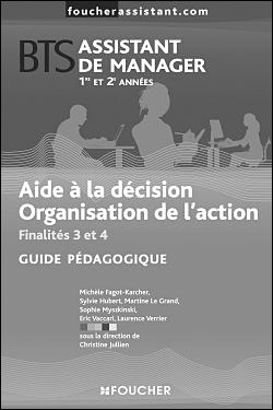 Aide à La Décision Organisation De Laction Bts Assistant Manager - 