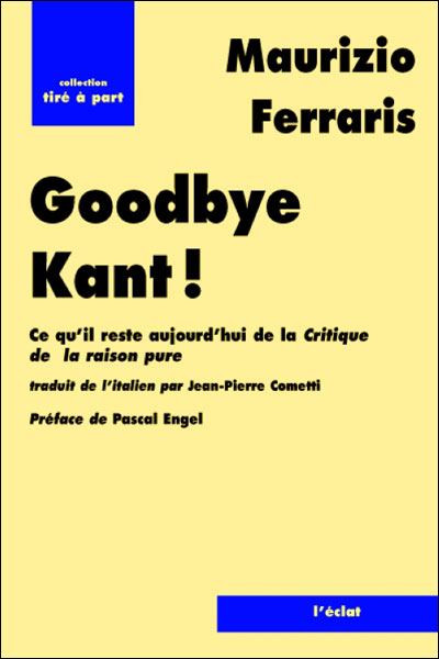 Good bye kant !