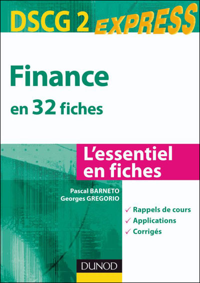 DSCG 2 - Finance - 4e éd. - L'essentiel en fiches