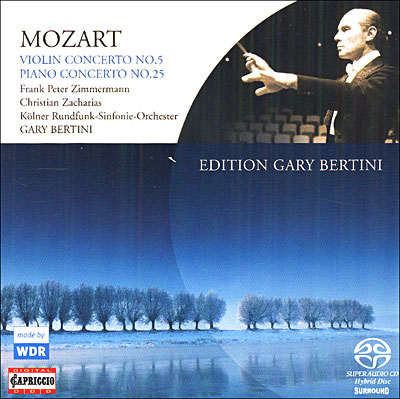 Concerto pour violon N°5 - Concerto pour piano N°25 - Super Audio CD hybride
