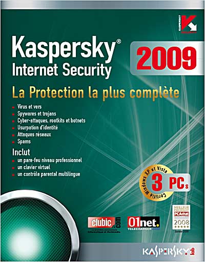 Kaspersky Internet Security 2009 3 Postes