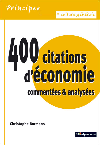 400 Citations D Economie Broche Christophe Bormans Achat Livre Fnac