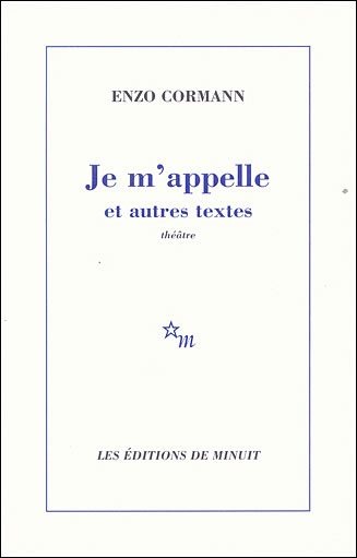 Je m'appelle - Enzo Cormann - broché