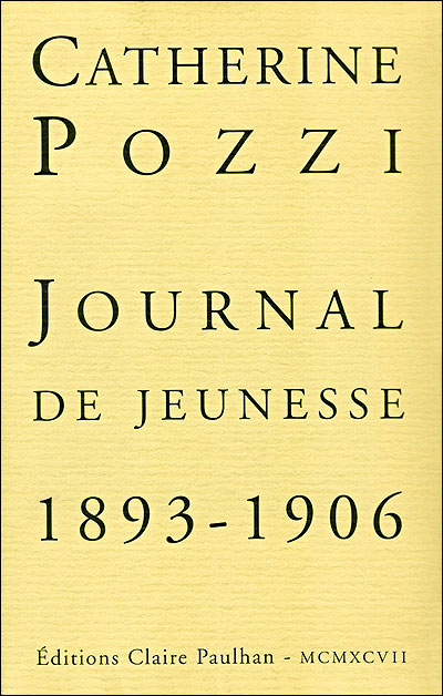 Journal de jeunesse 1893-1906