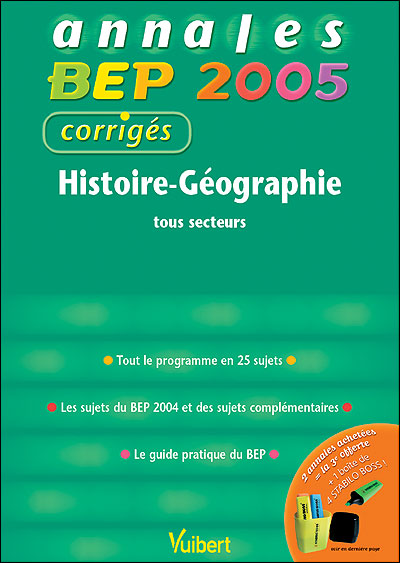Annales CAP BEP Histoire-Géographie tous secteurs