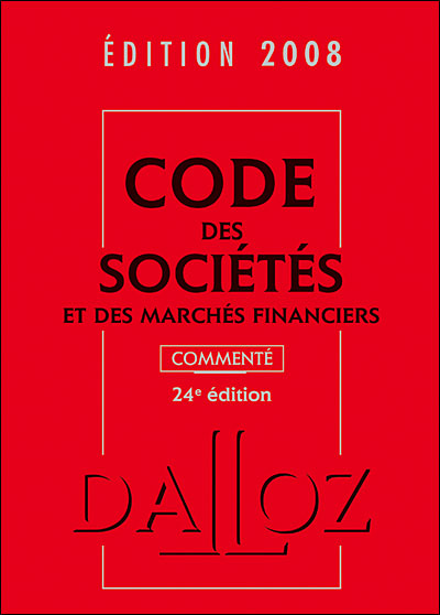 Code des sociétés et des marchés financiers 2008