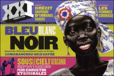 Xxi n8 bleu, blanc, noir
