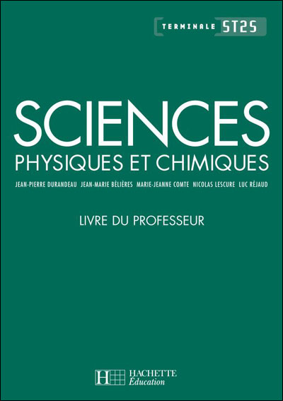 Sciences Physiques Et Chimiques Terminale St2s - Livre Professeur (ed ...