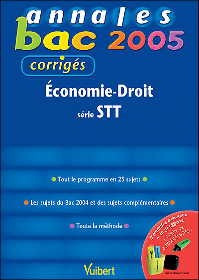 Annales du Bac Economie Droit STT