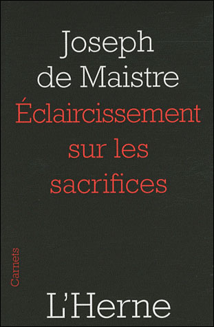 Eclaircissement sur les sacrifices
