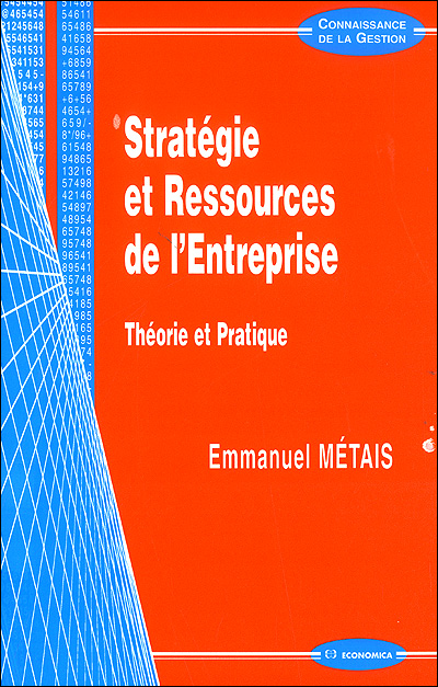 Strategie et ressources de l'entreprise -  Emmanuel Metais - broché
