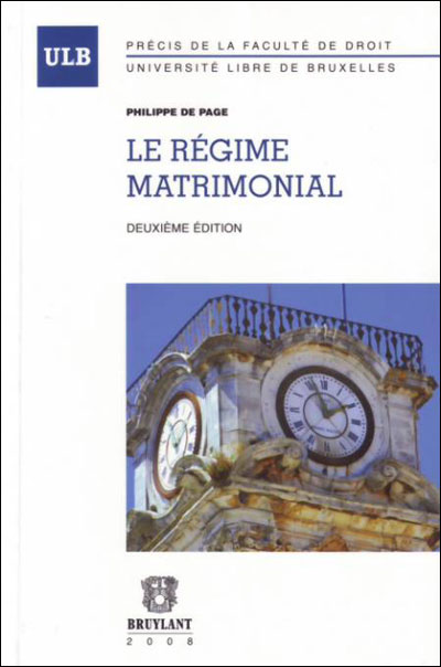Le régime matrimonial